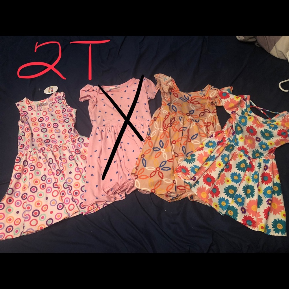 2T dot dot smile dresses